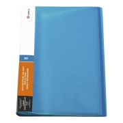 ПАПКА С 80 ВКЛАДЫШАМИ 0,80ММ ЖЕСТКАЯ НЕОН СИНЯЯ