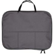 ПАПКА-ПОРТФЕЛЬ А4, 1 ОТДЕЛЕНИЕ, 34Х26Х7 СМ, НА МОЛНИИ, С РУЧКАМИ, ВНУТР. КАРМАН, ТЕКСТИЛЬ, СЕРАЯ