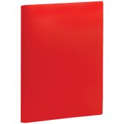 Папка с 40 вкладышами OfficeSpace А4, 21мм, 400мкм, пластик, красная