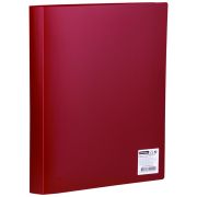 Папка с 60 вкладышами OfficeSpace А4, 21мм, 400мкм, пластик, красная