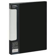 Папка со 100 вкладышами СТАММ «Стандарт» А4, 30мм, 800мкм, пластик, черная