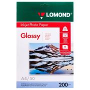 Фотобумага LOMOND A4, 200г/м2, 50л глянц. (18)