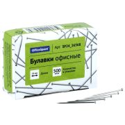 OfficeSpace Булавки офисные OfficeSpace, 24мм, 500 шт., картонная коробка, 10 шт.