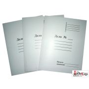 Скоросшиватель , картон мелованный, 300г/м2, белый, пробитый