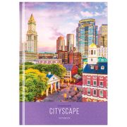 Бизнес-блокнот А4, 128л., OfficeSpace «Путешествия. Sityscape», матовая ламинация