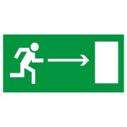 Знак эвакуац. OfficeSpace «Направление к эвакуацион. выходу направо», фотолюм, 150*300мм, самоклейка