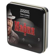 Игра настольная ТРИ совы «Мафия», 14 карточек, метал. коробка ни 47629