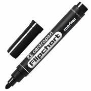 Маркер для бумажного флипчарта ЧЕРНЫЙ CENTROPEN, НЕПРОПИТЫВАЮЩИЙ, 2,5 мм