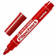 Маркер для бумажного флипчарта КРАСНЫЙ CENTROPEN, НЕПРОПИТЫВАЮЩИЙ, 2,5 мм