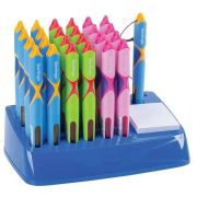 Ручка перьевая детская Berlingo «Hybrid», синяя+1 ручка-тестер с блокнотом, ассорти