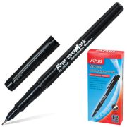 Маркер перманентный (нестираемый) BEIFA (Бэйфа) «A Plus», ЧЕРНЫЙ, ультратонкий наконечник, 0,5 мм