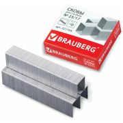 BRAUBERG Скобы для степлера №23/17, 1000 штук серебристый