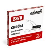 Скобы для степлера Shark, 23/6, 1000шт. в упаковке