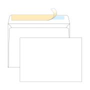 Конверт C5, OfficeSpace, 162*229мм, б/подсказа, б/окна, отр. лента