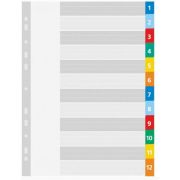 Разделитель А4 1-12 картонный