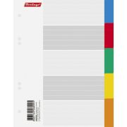 Разделитель листов А4 Berlingo «5 цветов», мелованный картон