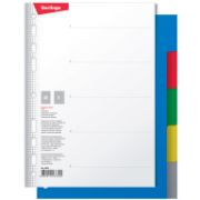 Разделитель листов Berlingo А5, 5 листов, без индексации, цветной, картонный