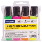 OfficeSpace Набор текстовыделителей, 4 шт.