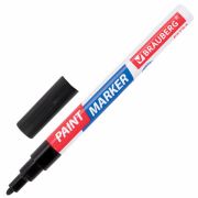 Маркер-краска лаковый EXTRA (paint marker) 2 мм, ЧЕРНЫЙ, УСИЛЕННАЯ НИТРО-ОСНОВА, BRAUBERG