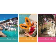 БЛОКНОТ НА СКОБЕ LAMARK СЕРИЯ «TRAVEL VIBES», А6, 30 Л., 102Х162 ММ, КЛЕТКА