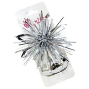 Бант Цветок, металлизированный, 11,5см + лента 10м, набор