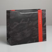 Пакет подарочный 23х18х10 см 23 февраля