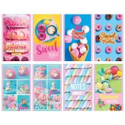 Блокнот А6 32л., на скрепке BG «Сладкая сказка», блестки, ассорти
