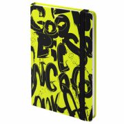 Блокнот с резинкой в клетку 96 л., А5 (145х203 мм), твердая обложка, BRAUBERG, «Calligraphy», 113721