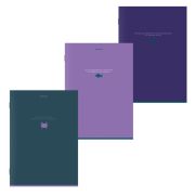 Тетрадь А4, 96 л., BRAUBERG, скоба, клетка, глянцевый лак, «Monocolor», (микс в спайке), 405322