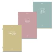 Тетрадь А4, 96 л., BRAUBERG, скоба, клетка, глянцевый лак, «Pastel», (микс в спайке), 405323