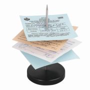 Игла настольная для чеков и билетов, 13 см, металлическая подставка, BRAUBERG