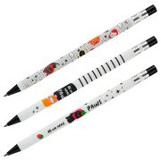 Карандаш механический MESHU «Relax Cat», печать на корпусе, 2,0мм, софт-тач, ассорти, с точилкой для