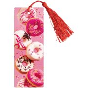 Закладка для книг 3D с линейкой, 150*55мм, ArtSpace «Сладости», декоративный шнурок