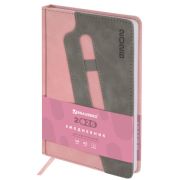 Ежедневник датированный 2026, А5, 138x213 мм, BRAUBERG «Assistant», под кожу, держатель, розовый, 11