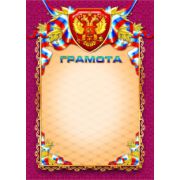 Грамота эконом с госсимволикой