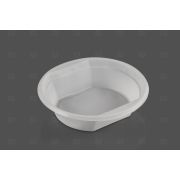 Тарелка суповая пластик 500мл PР белая 100шт