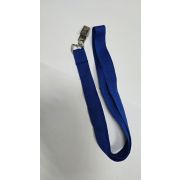 Держатель для бейджей широкая лента синий цвет