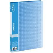 Папка c пружинным скоросшивателем Berlingo «Diamond», 17мм, 700мкм, п/прозрачная синяя