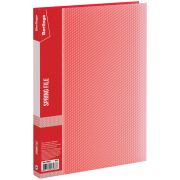 Папка c пружинным скоросшивателем Berlingo «Diamond», 17мм, 700мкм, п/прозрачная красная