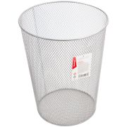 Корзина для бумаг Berlingo «Steel&Style», 09л, сетчатая, металлическая, серебристая