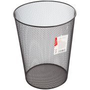 Корзина для бумаг Berlingo «Steel&Style», 09л, сетчатая, металлическая, черная