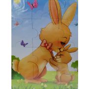 Пазлы магнитные А 5 Зайчики