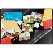 Настольное покрытие OfficeSpace, 38*59см, черное, с прозрачным клапаном