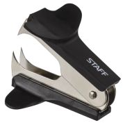 STAFF Антистеплер Everyday для скоб №10, №24/6 черный