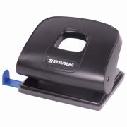 Дырокол BRAUBERG «Extra», до 20 листов, черный