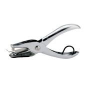 Дырокол Kangaro One Hole на одно отверстие 10л., металлический, хром