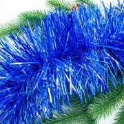 Мишура 15 см синий 1,8 м
