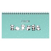 Планер недатированный, 64л., 165*85мм, на гребне MESHU «Funny panda»