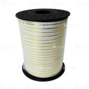 Лента золотая полоса бобина, белый