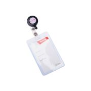 БЕЙДЖ ВЕРТИКАЛЬНЫЙ BERLINGO, 68*110ММ (РАЗМЕР ВСТАВКИ 63*93), ДЕРЖАТЕЛЬ-РУЛЕТКА